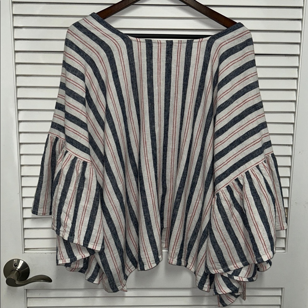 Laurie Felt Striped Kimono Open Front Cardigan - Picture 3 of 4